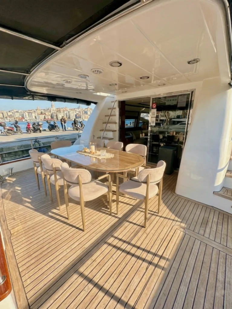 Istanbul Bebek Boat Rental - Luxury 24M Motor Yacht for 25 Guests 6