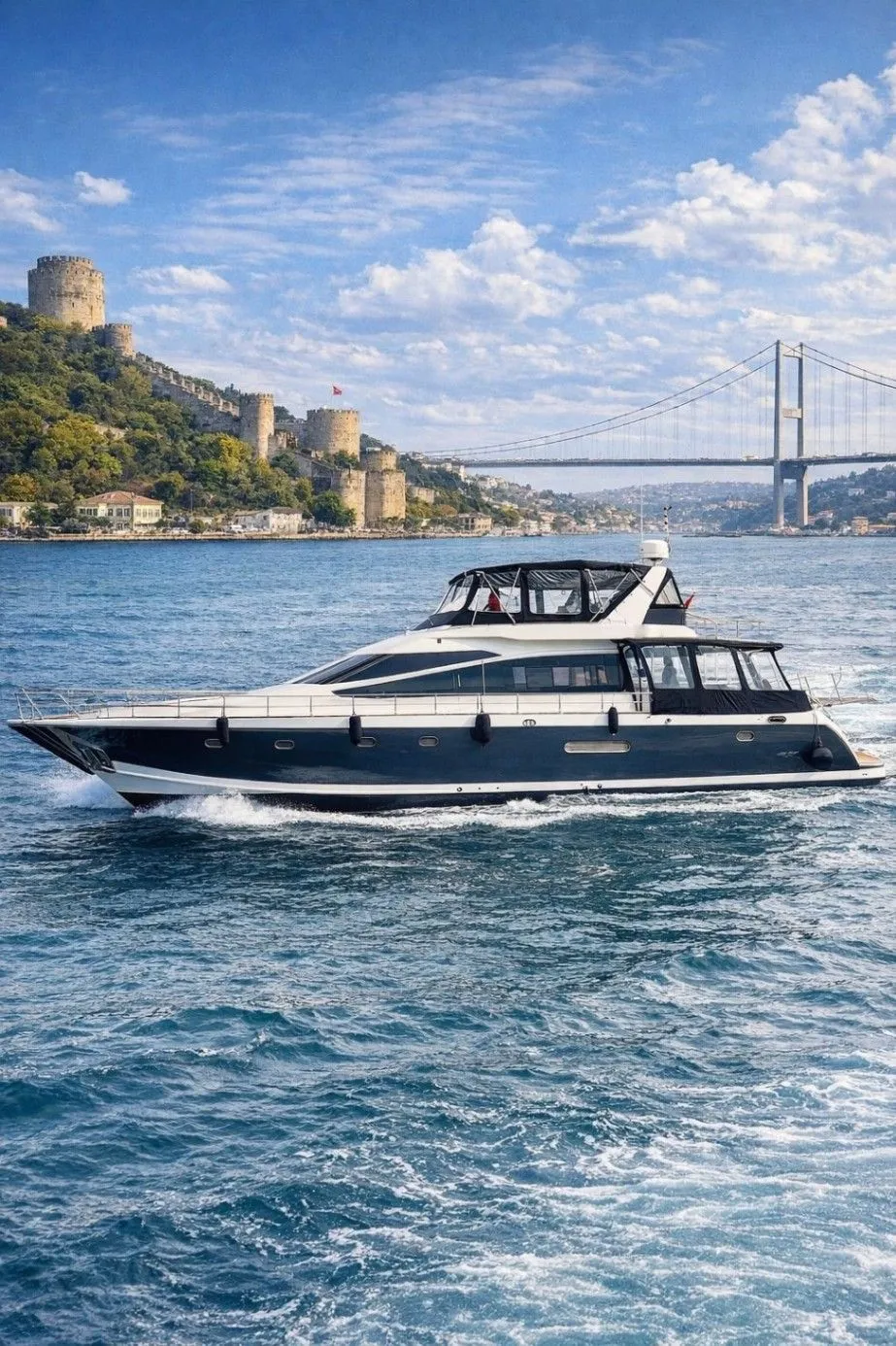 Istanbul Bebek Boat Rental - Luxury 24M Motor Yacht for 25 Guests 4