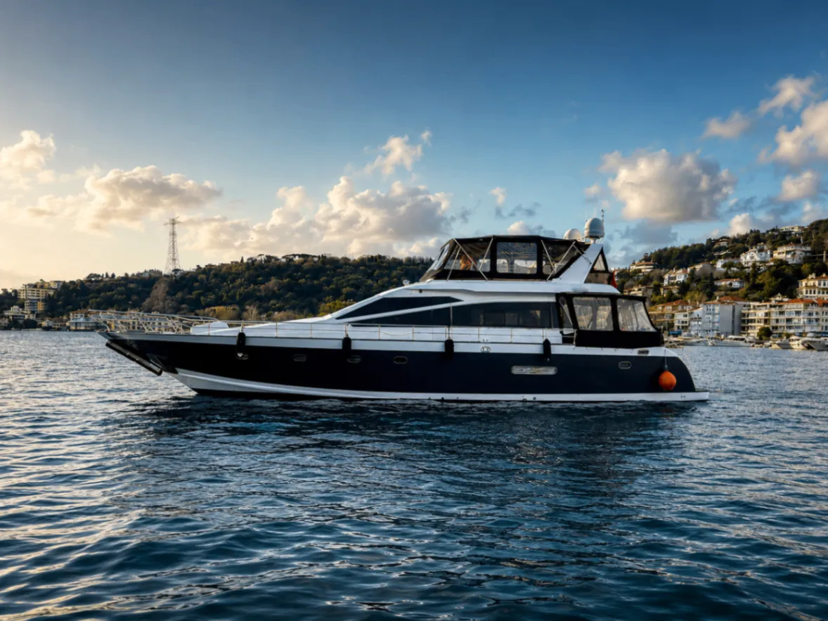 Istanbul Bebek Boat Rental - Luxury 24M Motor Yacht for 25 Guests 2