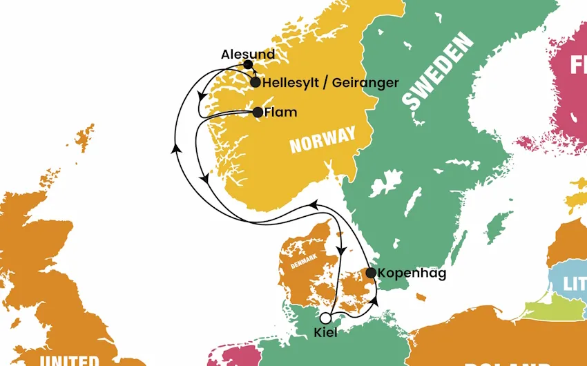 9 Gün Norveç Fiyortları Turu – MSC Euribia, 14 Mayıs, THY ile – İstanbul 2