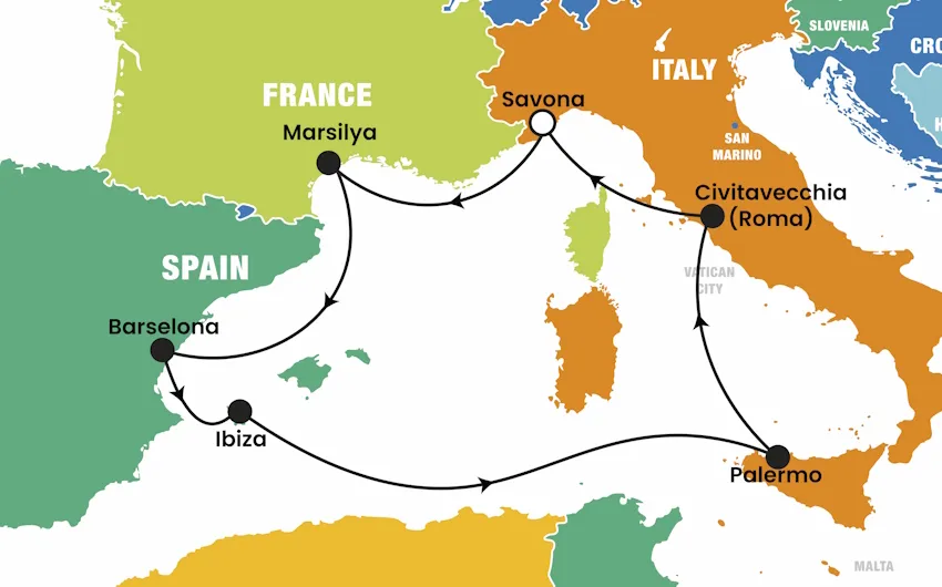Costa Toscana ile Balear Adaları ve Batı Akdeniz Turu, 8 Gün – İstanbul 3