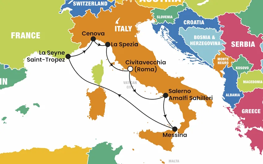 Amalfi Sahilleri Batı Akdeniz Kruvaziyer Turu, 8 Gün – İstanbul 3