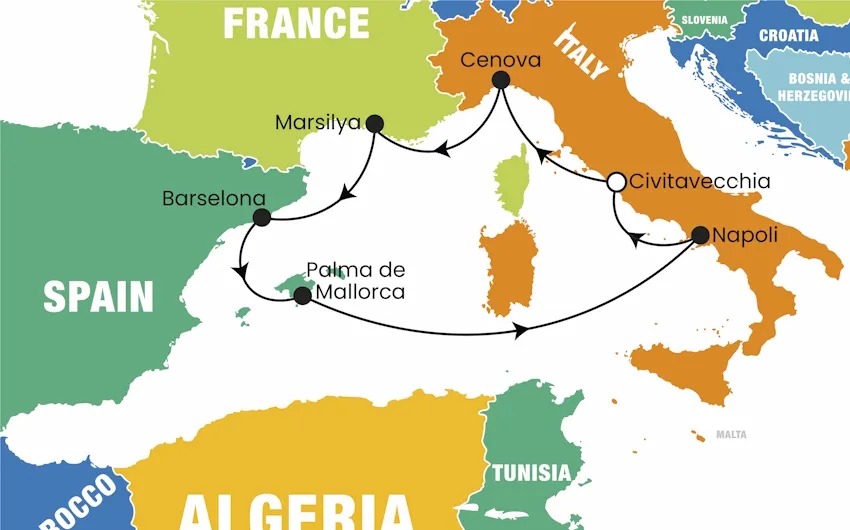 Costa Toscana ile Balear Adaları ve Batı Akdeniz Turu, 8 Gün – İstanbul 3