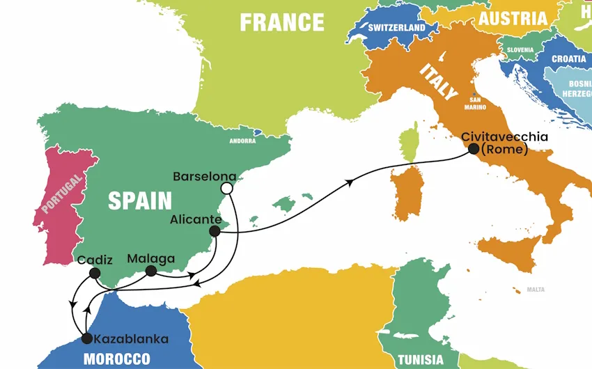 8 Günlük Batı Akdeniz ve Endülüs Turu – MSC Magnifica, THY ile – İstanbul 2