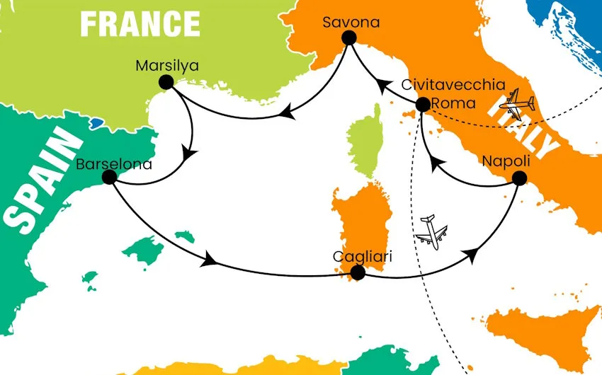 Costa Toscana ile Batı Akdeniz ve Sardinya Turu, 8 Gün – İstanbul 3